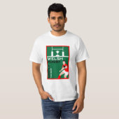 Rugby Wales Fan Art T-shirt (Voorkant volledig)