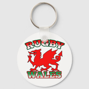 Rugby Wales Flag Dragon Sleutelhanger