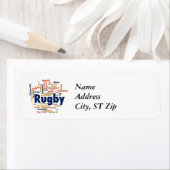 Rugby Word Cloud Etiket (Insitu)