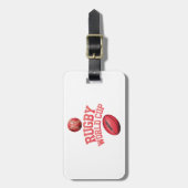 Rugby World Cup Logo met verkeerde balplaatsing Bagagelabel (Voorkant verticaal)