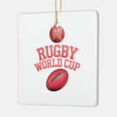 Rugby World Cup Logo met verkeerde balplaatsing Keramisch Ornament (Links)