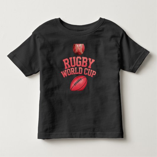 Rugby World Cup Logo met verkeerde balplaatsing Kinder Shirts (Voorkant)