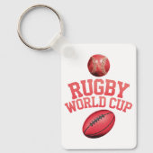 Rugby World Cup Logo met verkeerde balplaatsing Sleutelhanger (Voorkant)