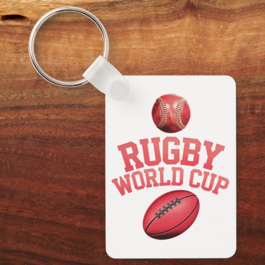 Rugby World Cup Logo met verkeerde balplaatsing Sleutelhanger (Voorkant)