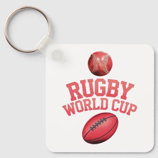 Rugby World Cup Logo met verkeerde balplaatsing Sleutelhanger (Voorkant)
