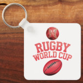 Rugby World Cup Logo met verkeerde balplaatsing Sleutelhanger (Voorkant)