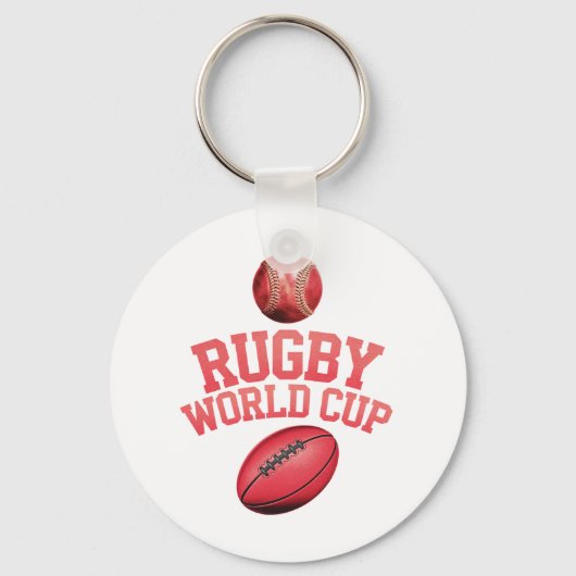 Rugby World Cup Logo met verkeerde balplaatsing Sleutelhanger (Voorkant)