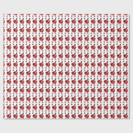 Rugby Wrapping Paper Cadeaupapier (Vlak)