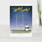 rugby xmas feestdagen kaart (Voorkant)