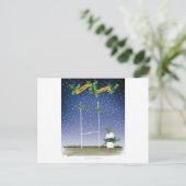 rugby xmas feestdagenkaart (Staand voorkant)