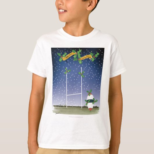 rugby xmas t-shirt (Voorkant)