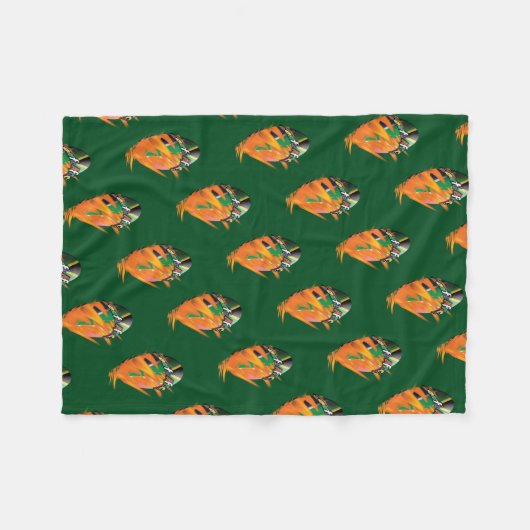 Rugby Zuid-afrika bokke Fleece Deken (Voorkant (Horizontaal))