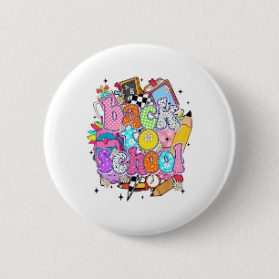 Rugbyartikelen voor scholen Eerste schooldag Leraa Ronde Button 5,7 Cm