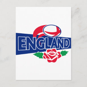 rugbybal engeland roos briefkaart