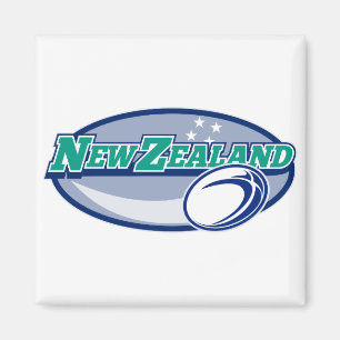 rugbybal nieuw - zeeland magneet