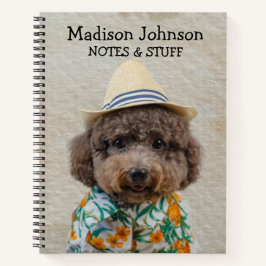 Rugbybal terug naar school Toy Poodle schrift Notitieboek