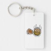 rugbyduivel sleutelhanger (Voorkant)