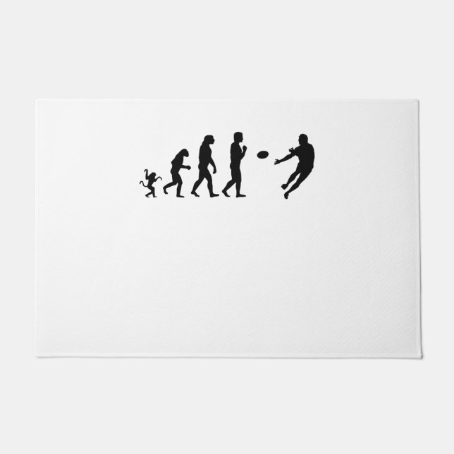 rugbyevolutie, #rugby deurmat (Voorkant)