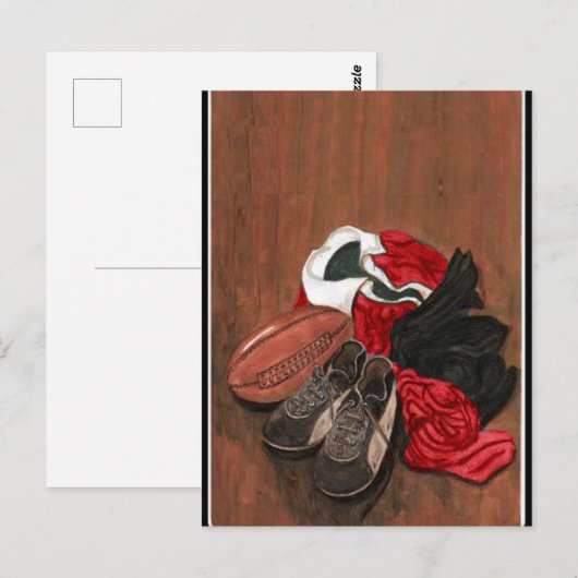 rugbykaart briefkaart (Voorkant / Achterkant)