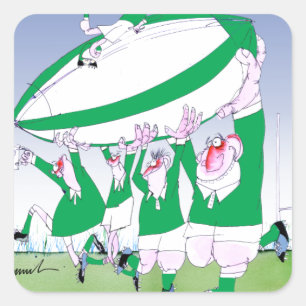 rugbykazen van ierland , tonifernandes vierkante sticker