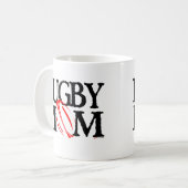 rugbymoeder koffiemok (Voorkant links)