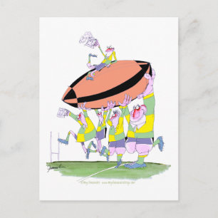 rugbyploeg, tony fernandes briefkaart