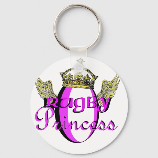rugbyprinses sleutelhanger (Voorkant)