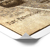  rugbyprint uit 1900 poster (Hoek)