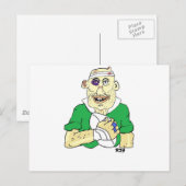 RUGBYSPELER BRIEFKAART (Voorkant / Achterkant)