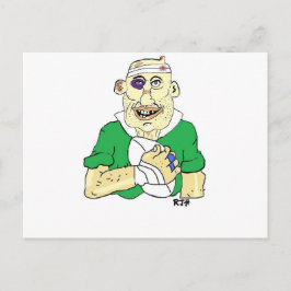 RUGBYSPELER BRIEFKAART