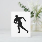 Rugbyspeler Briefkaart (Staand voorkant)