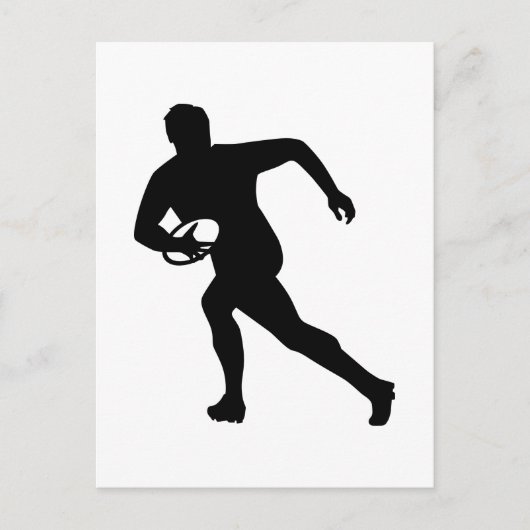 Rugbyspeler Briefkaart (Voorkant)