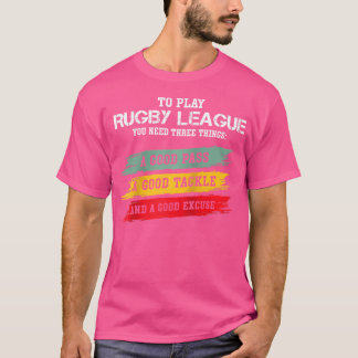Rugbyspeler en Tackle Down of Touchdown voor Amer T-shirt