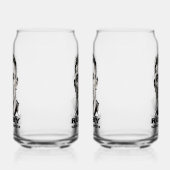 Rugbyspeler Gedrukt 16oz Kan Bril Blikvorm Glas (Links)