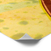 rugbyspeler pakt bal aan poster (Hoek)