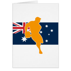 rugbyspeler vlag australië
