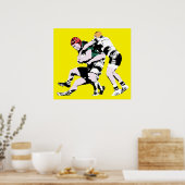 Rugbyspelers - Rugby Schilderkunst Afdruk Poster (Keuken)