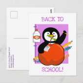Rugbyterug Pinguïn Briefkaart (Voorkant / Achterkant)