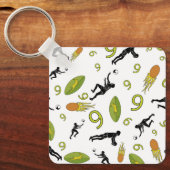 Rugbywedstrijden zijn de sleutel tot succes sleutelhanger (Voorkant)