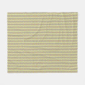 Rugcirkels patroon fleece deken (Voorkant (Horizontaal))