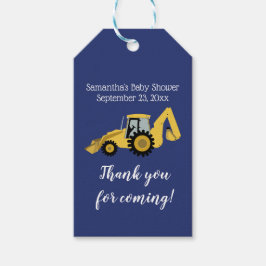 Rugconstructie Baby Shower Cadeautag Cadeaulabel