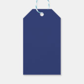 Rugconstructie Baby Shower Cadeautag Cadeaulabel (Achterkant)