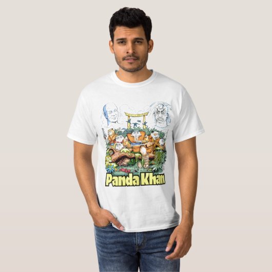 rugdekking van panda khan #1 t-shirt (Voorkant volledig)