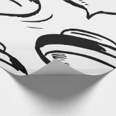 Rugdraaien bovenaan cadeaupapier