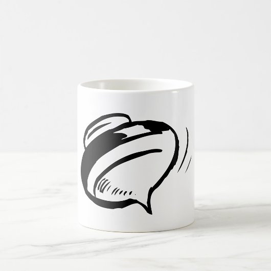 Rugdraaien bovenaan koffiemok