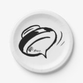 Rugdraaien bovenaan papieren bordje (Voorkant)