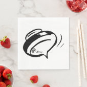 Rugdraaien bovenaan servet (Insitu)