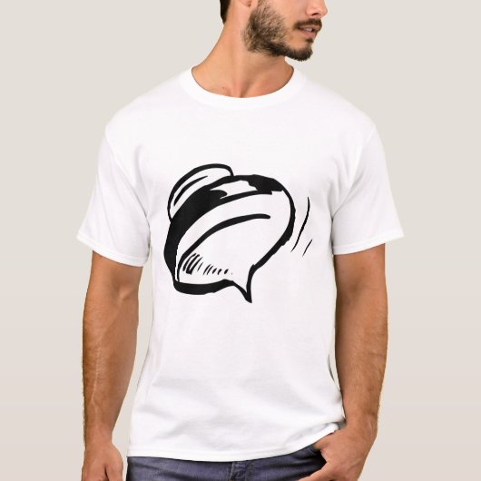 Rugdraaien bovenaan t-shirt (Voorkant)