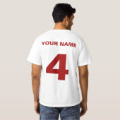 rugdruk Hockey Coach T-Shirt (Achterkant volledig)