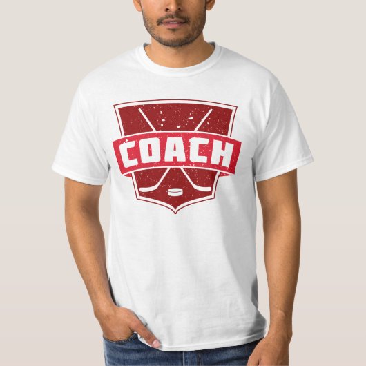 rugdruk Hockey Coach T-Shirt (Voorkant)